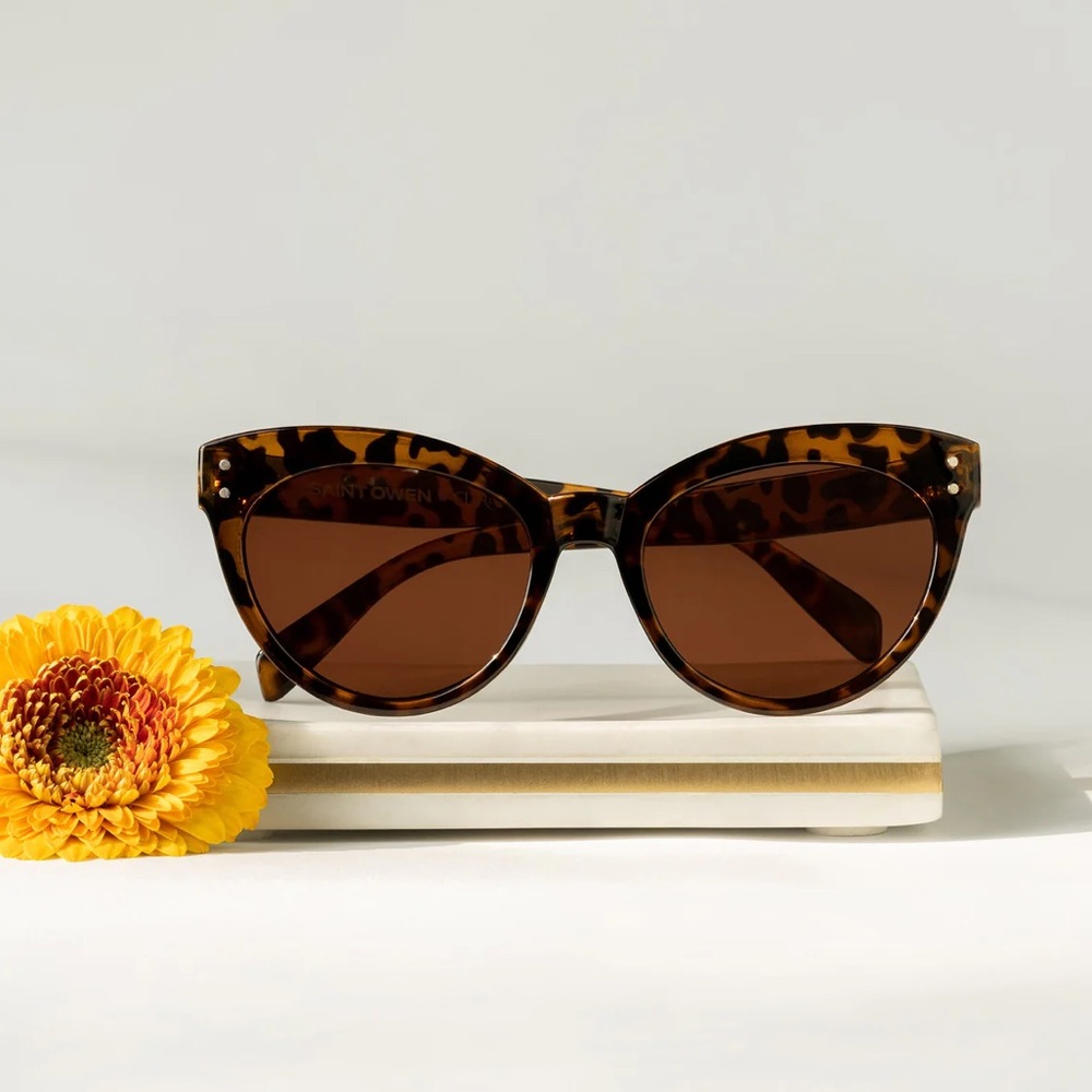 Saint Owen x Curateur WYLDE Tortoise Shell Sunglasses NEW With Case